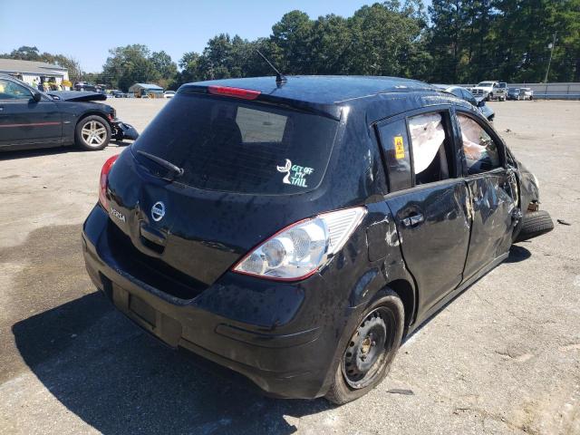 3N1BC1CP3CK242537 - 2012 NISSAN VERSA S BLACK photo 4