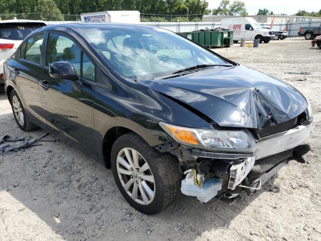 19XFB2F85CE354346 - 2012 HONDA CIVIC EX BLACK photo 1