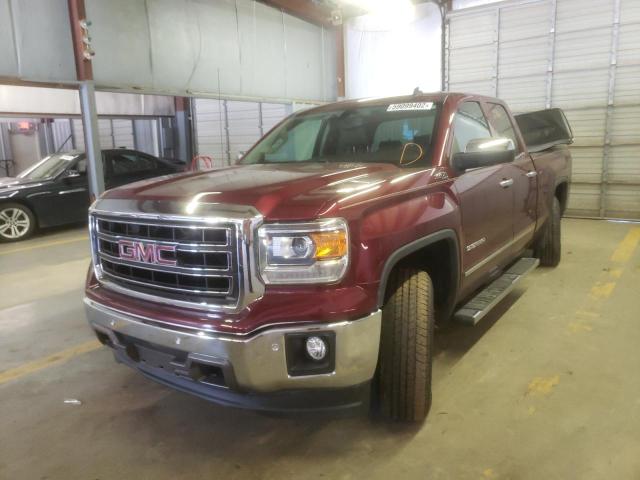 1GTV2VECXEZ186844 - 2014 GMC SIERRA K15 BURGUNDY photo 2