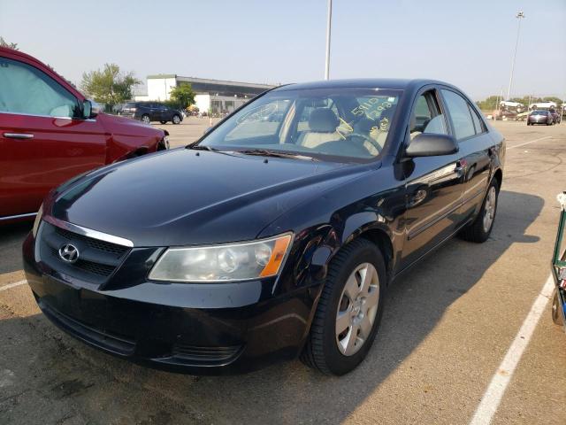 5NPET46C08H318575 - 2008 HYUNDAI SONATA GLS BLACK photo 2