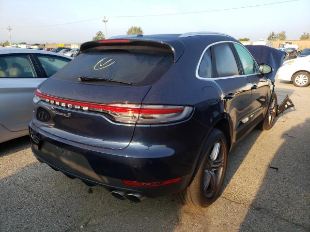 WP1AB2A51KLB30762 - 2019 PORSCHE MACAN S BLUE photo 4