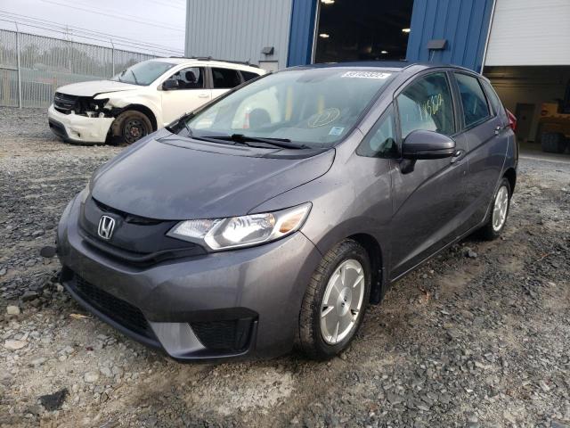 3HGGK5H59FM104466 - 2015 HONDA FIT LX GRAY photo 2