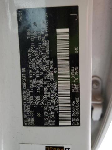 JTLKT324250188663 - 2005 TOYOTA SCION XB أبيض صورة 10