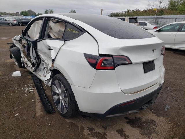 5YJYGDEE4MF067315 - 2021 TESLA MODEL Y أبيض صورة 3