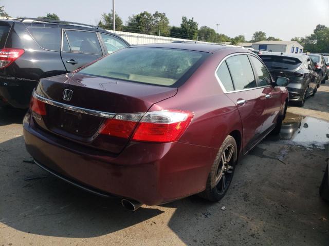 1HGCR2F37EA050896 - 2014 HONDA ACCORD LX BURGUNDY photo 4