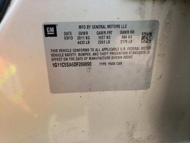 1G11C5SA6DF269890 - 2013 CHEVROLET MALIBU 1LT 金色 照片 10
