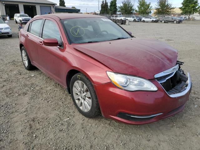 1C3CCBAB2DN735351 - 2013 CHRYSLER 200 MAROON photo 1