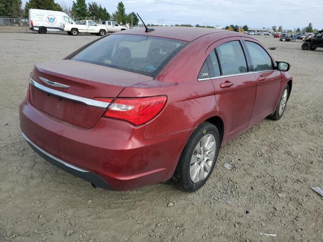 1C3CCBAB2DN735351 - 2013 CHRYSLER 200 MAROON photo 4