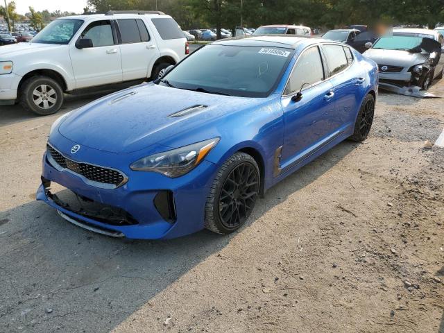 KNAE55LC0J6****** - 2018 KIA STINGER GT BLUE photo 2