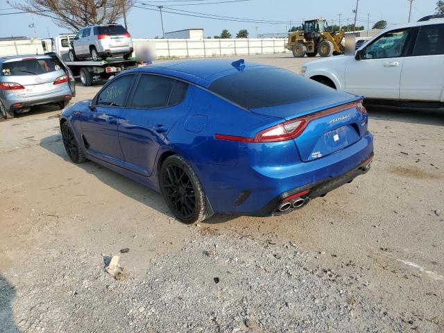 KNAE55LC0J6****** - 2018 KIA STINGER GT BLUE photo 3