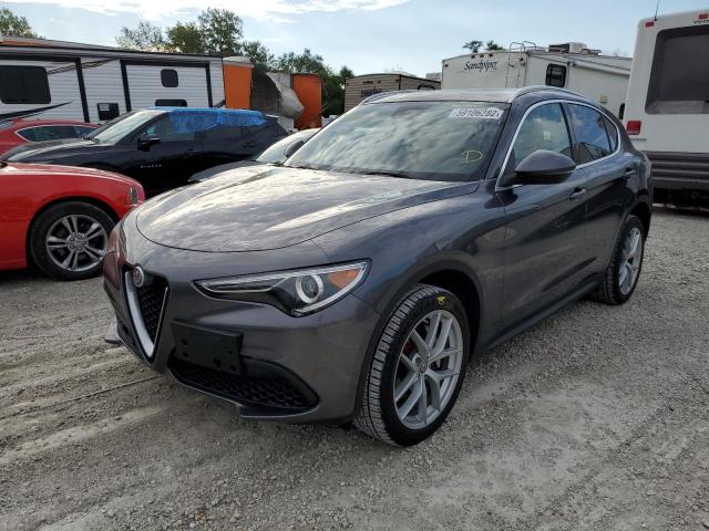 ZASFAKAN9J7B78860 - 2018 ALFA ROMEO STELVIO GRAY photo 2