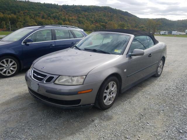 YS3FB75S856007069 - 2005 SAAB 9-3 LINEAR GRAY photo 2