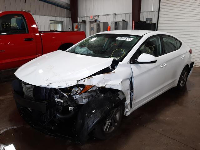 5NPD84LF5JH299118 - 2018 HYUNDAI ELANTRA WHITE photo 2