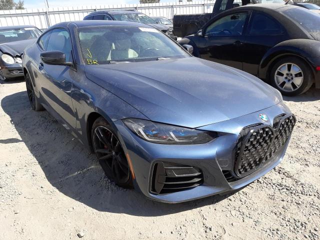 WBA13AR02NCJ33463 - 2022 BMW M440XI BLUE photo 1