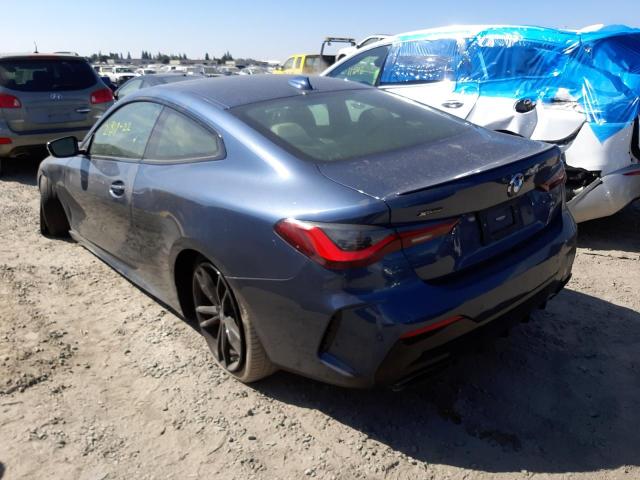 WBA13AR02NCJ33463 - 2022 BMW M440XI BLUE photo 3