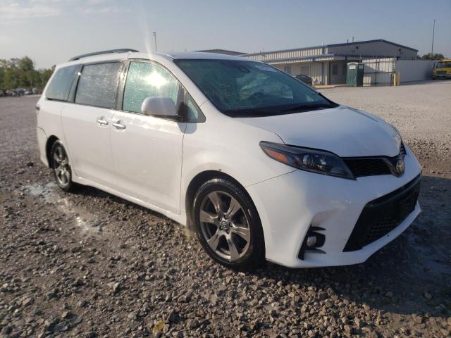 5TDXZ3DC1KS986388 - 2019 TOYOTA SIENNA SE WHITE photo 1