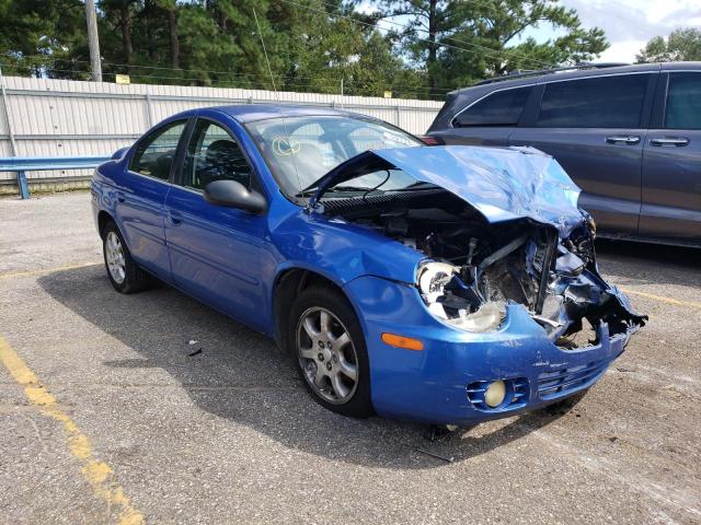 1B3ES56C84D574764 - 2004 DODGE NEON SXT BLUE photo 1