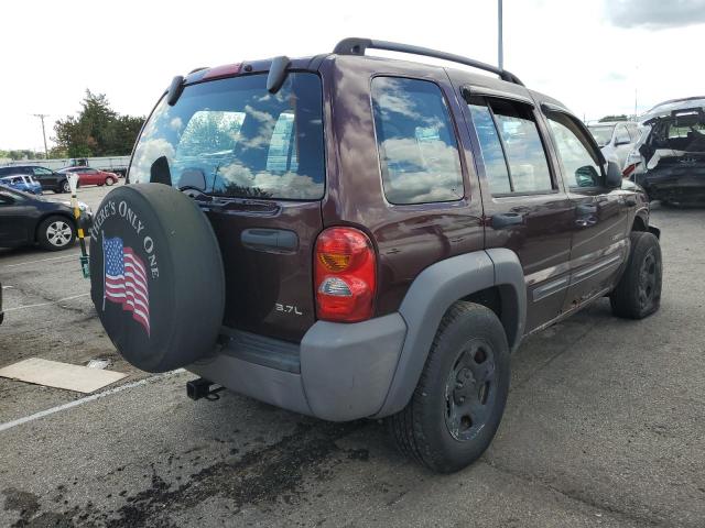 1J4GL48K34W284465 - 2004 JEEP LIBERTY SP MAROON photo 4