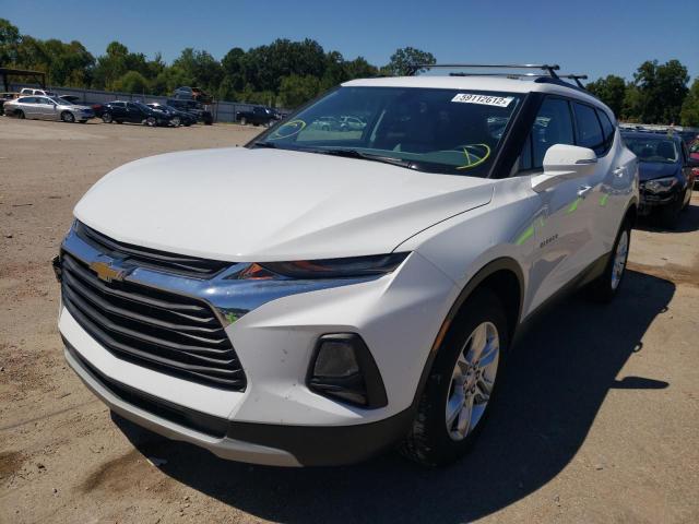 3GNKBCRS8KS650688 - 2019 CHEVROLET BLAZER 2LT WHITE photo 2