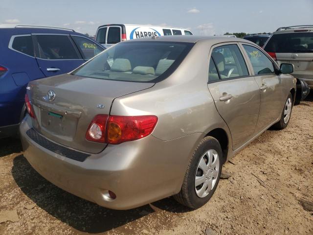 1NXBU4EE1AZ267677 - 2010 TOYOTA CORROLLA S GOLD photo 4