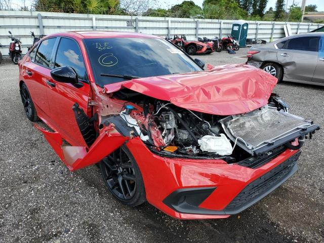 2HGFE2F50NH521542 - 2022 HONDA CIVIC SPOR RED photo 1