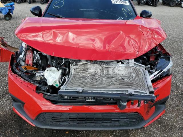 2HGFE2F50NH521542 - 2022 HONDA CIVIC SPOR RED photo 9