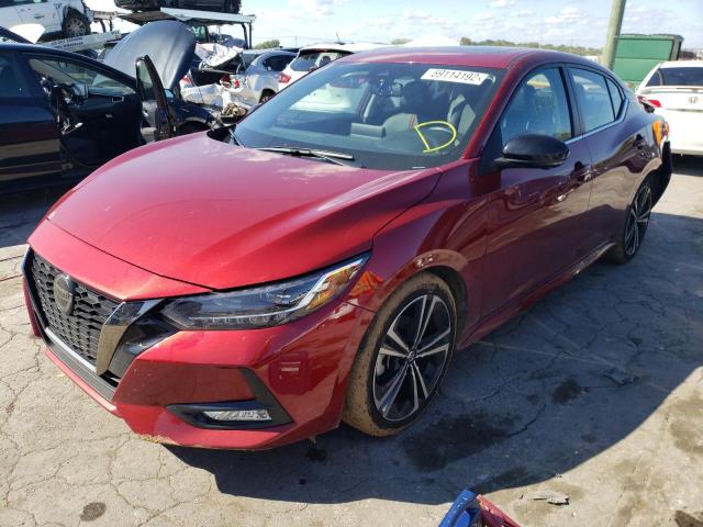 3N1AB8DV7MY283563 - 2021 NISSAN SENTRA SR RED photo 2