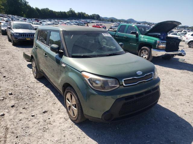 KNDJN2A28E7002000 - 2014 KIA SOUL GREEN photo 1