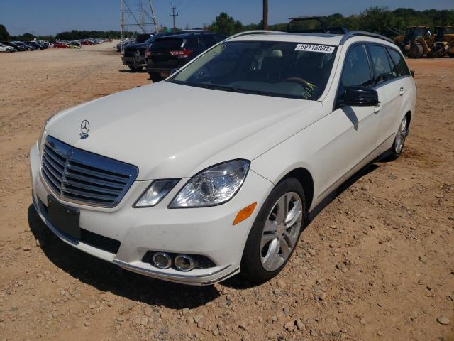 WDDHH8HB6BA510467 - 2011 MERCEDES-BENZ E 350 4MAT WHITE photo 2