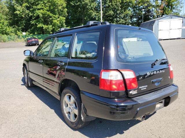 JF1SF65642H729183 - 2002 SUBARU FORESTER S BLACK photo 3