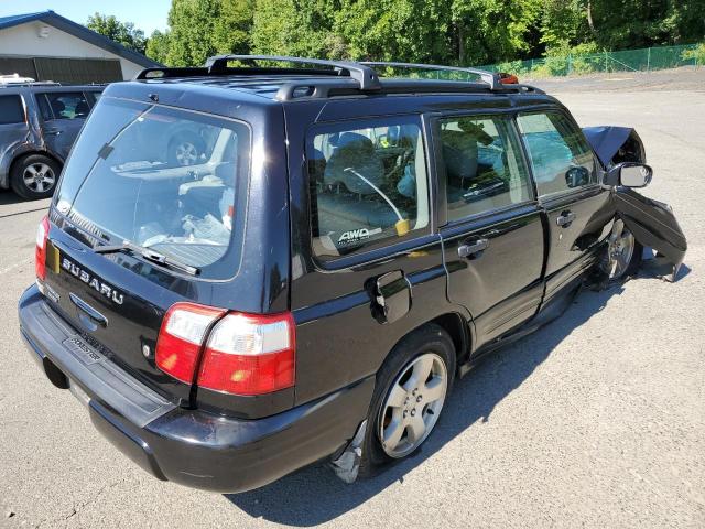 JF1SF65642H729183 - 2002 SUBARU FORESTER S BLACK photo 4