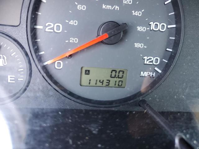 JF1SF65642H729183 - 2002 SUBARU FORESTER S BLACK photo 8