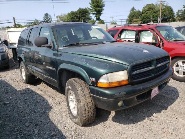 1B4HS28Y7WF225702 - 1998 DODGE DURANGO GREEN photo 1