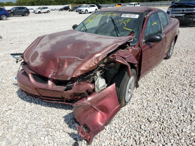 1G2NE52F03C126338 - 2003 PONTIAC GRAND AM S MAROON photo 9