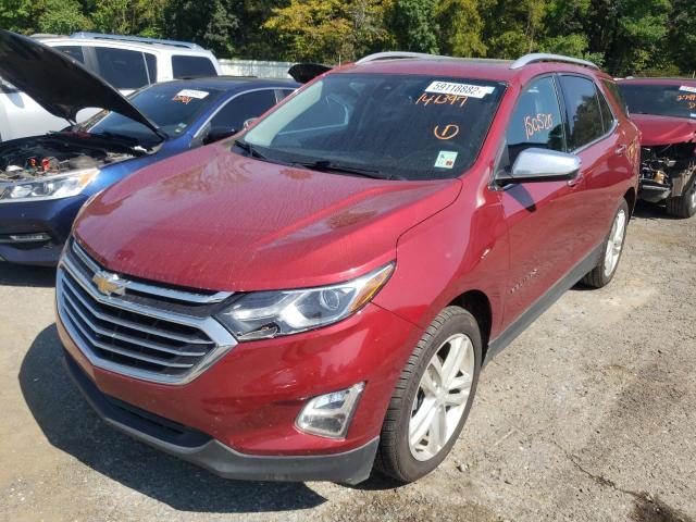 2GNAXMEV5J6141397 - 2018 CHEVROLET EQUINOX PR BURGUNDY photo 2