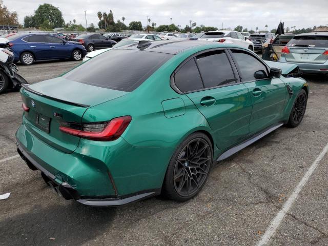WBS33AY04NFM05919 - 2022 BMW M3 COMPETI GREEN photo 4