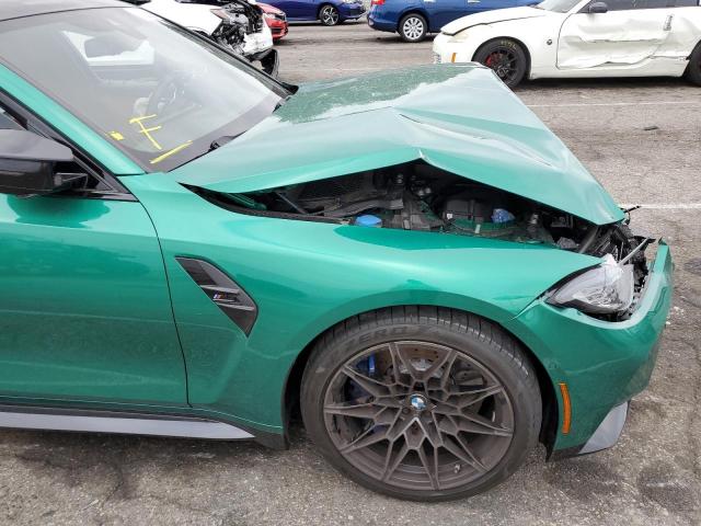 WBS33AY04NFM05919 - 2022 BMW M3 COMPETI GREEN photo 9