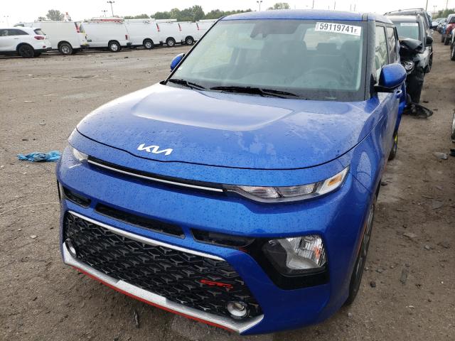 KNDJ63AU5N7803519 - 2022 KIA SOUL GT LI BLUE photo 2