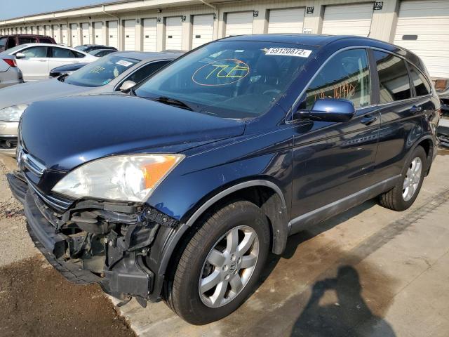 5J6RE48768L039732 - 2008 HONDA CR-V EXL BLUE photo 2