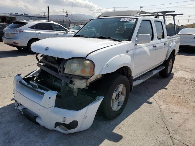 1N6ED27T82C388602 - 2002 NISSAN FRONTIER C WHITE photo 2