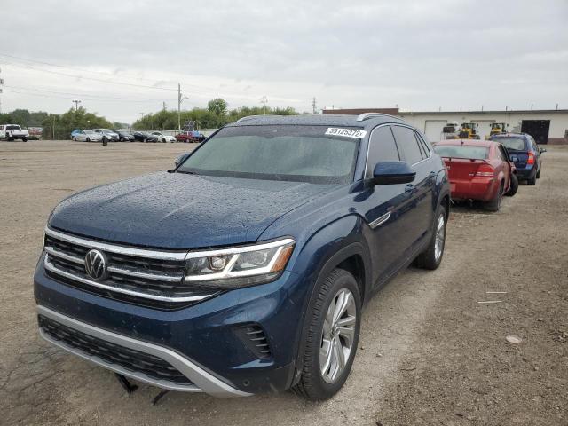 1V2MC2CA2LC204695 - 2020 VOLKSWAGEN ATLAS CROS Синий фото 2