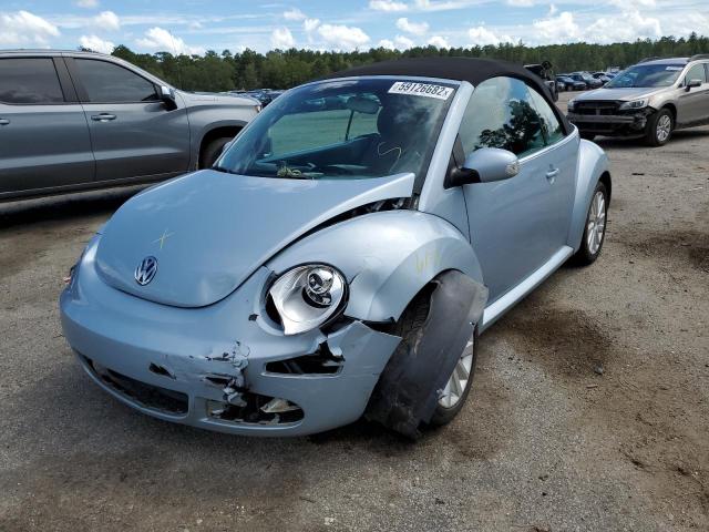 3VWRF31Y89M409754 - 2009 VOLKSWAGEN NEW BEETLE 蓝色 照片 2
