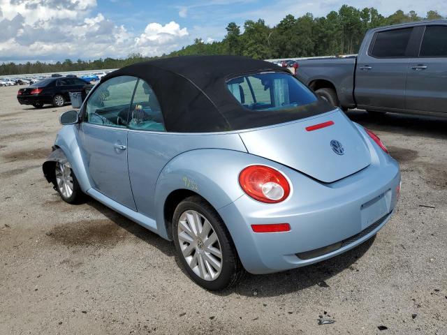 3VWRF31Y89M409754 - 2009 VOLKSWAGEN NEW BEETLE 蓝色 照片 3