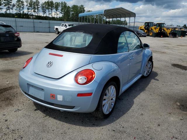 3VWRF31Y89M409754 - 2009 VOLKSWAGEN NEW BEETLE 蓝色 照片 4