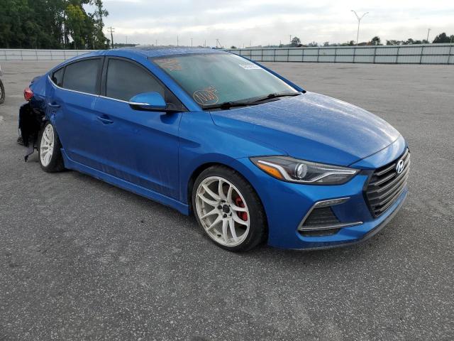 KMHD04LB5JU587498 - 2018 HYUNDAI ELANTRA SP BLUE photo 1