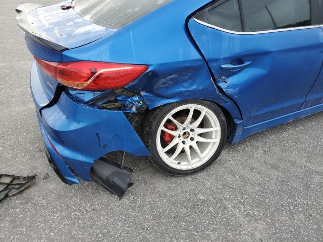 KMHD04LB5JU587498 - 2018 HYUNDAI ELANTRA SP BLUE photo 9