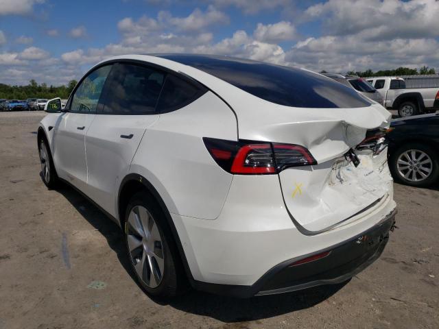 5YJYGDEE6MF077747 - 2021 TESLA MODEL Y WHITE photo 3