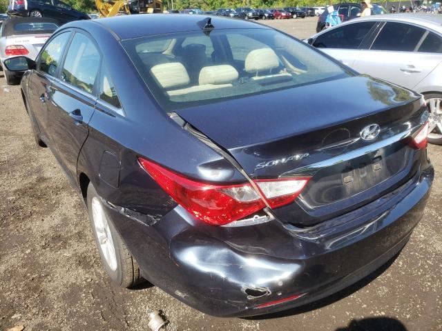 5NPEB4AC4DH783302 - 2013 HYUNDAI SONATA GLS BLUE photo 3