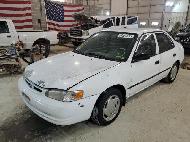 1NXBR12E3XZ146923 - 1999 TOYOTA COROLLA VE WHITE photo 2