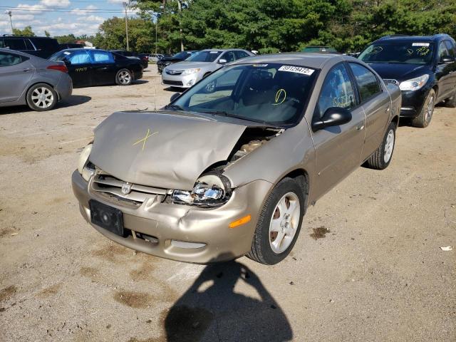 1B3AS46C52D608133 - 2002 DODGE NEON SE TAN photo 2